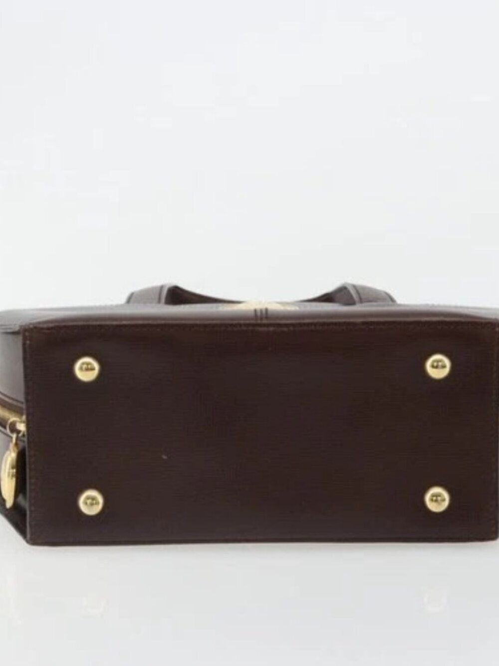 Christian Dior Hand Bag Leather Brown Gold Auth 185163 - Picture 5 of 16